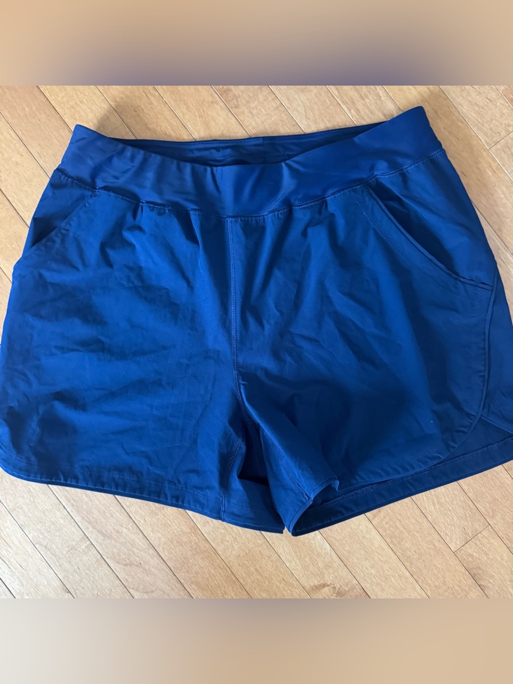 LANDS’ END Size 18W Quick Dry Pull On Shorts in Navy